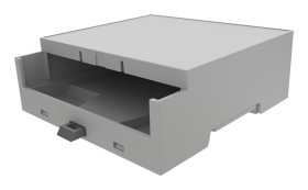 Obudowa DIN 90mm Obudowa szyny DIN 90 x 32.2mm materiał: ABS Italtronic