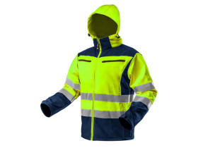 Kurtka robocza ostrzegawcza softshell z kapturem żółta rozmiar XL 81-700-XL TOPEX