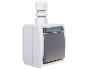 AQUANT Łącznik 1-biegunowy (schodowy) natynkowy IP65 1201-65