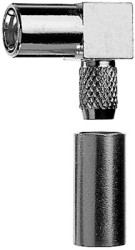 SMB jack 50 Ω, RG-188A/U, RG-174/U, KX-3B, RG-316/U, KX-22A, solder/crimp connection, angled, 100024875