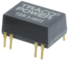 DC converter, 18-36 VDC, 3 W, 1 output, 12 VDC, 82 % efficiency, TDR 3-2412