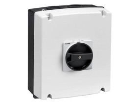 Rozłącznik izolacyjny 3P 80A w obudowie z tworzywa, pokrętło czarne GAZ080CB