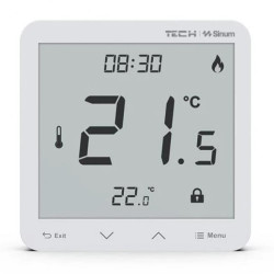 SINUM R-S3 Regulator pokojowy przewodowy kolor biały