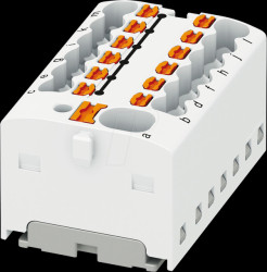 1046972 PTFIX distribution block, 4/12x1.5, white