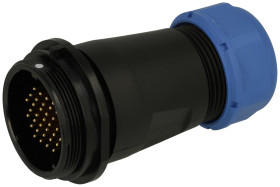 Wtyk; SP2911C/P35II-1N; 35 torów; proste; lutowany; 0,75mm2; 13-16mm; SP29; na przewód; 30mm; skręcane; nylon66; niebiesko-czarn