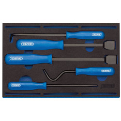 Draper 63497 Scraper and Remover Set in 1/4 Drawer EVA Insert Tray (5 Piece)