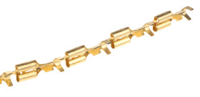 Konektor płaski Żeński 6.35 x 0.81mm długość 21.4mm Izolacja: Nieizolowane