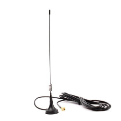 Antena 433MHz 5dbi 15cm, magnes wtyk SMA