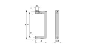 Uchwyt Uchwyt 10501007 Aluminium