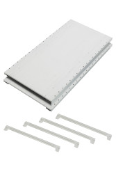 System półek, kolor RAL 7040, 4-poziomowy, Manorga