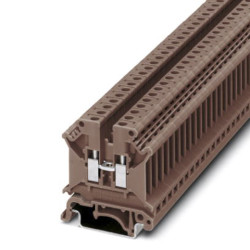 Blok zacisków przelotowych Phoenix Contact poziomy: Pojedynczy 24 → 10AWGŚruba UK 5 N BN 32A 800 V