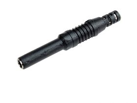 Gniazdo bananowe na kabel AL2550 czarne