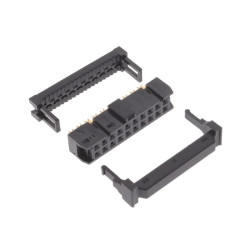 Złącze IDC 20-pinowe 2-rzędowe raster: 2.54mm Żeński Montaż na kablu RS PRO