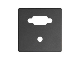 SIMON 82 Pokrywa do gniazda VGA + Mini Jack grafit 8200091-038 KONTAKT SIMON