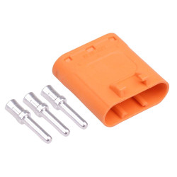 LCC30-M Male 3-Pin Silver Plated Connector 20A AMASS