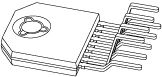 7.5 W stereo power amplifier with volume control