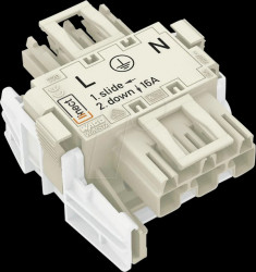 770-6223 LINECT® MIDI, T-connector 3-pin, 1x plug / 2x socket