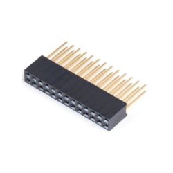 Listwa stykowa 2.54mm prosta 2x13, czarna, wydłużona