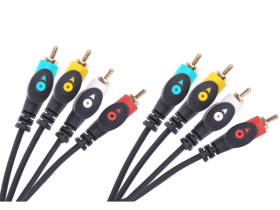 Kabel 4RCA-4RCA 3m Cabletech economic