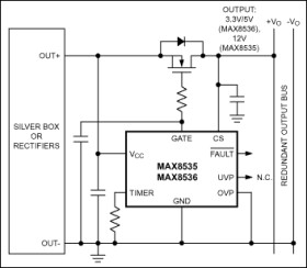 ORing MOSFET Controllers with Fastest Fault Isolation for Redundant Power Supplies