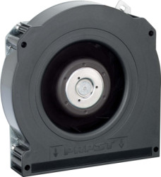 DC radial fan, 24 V, 127 x 127 x 25 mm, 64 m³/h, 64 dB, ball bearing, ebm-papst RLF 100-11/14