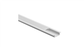 Profil P01 Podtynkowy Biały + Klosz Mleczny 1M