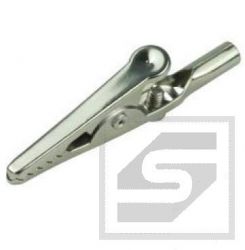 Krokodylek 27.716 nieizol. 51.3mm wtykany(gn.ban.4mm) 10A Amass