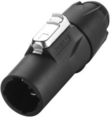 Plug, 3 pole, cable assembly, screw connection, 1.0-2.5 mm², black, RCAC3M-X-000-1