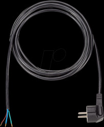 305.176 H05VV-F 3G1.5 5m supply cable, black, unpackaged
