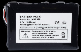 GPS navigation battery for ADAC BM6300 iQue, 1200 mAh