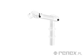 Ramię ALSIDENT 795mm do systemu CHEMICAL RESISTANT 100 montowane do blatu - białe połączenia