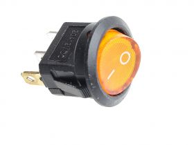 Przełącznik kołyskowy SMRS101 podświetlenie żółte 12V d20mm