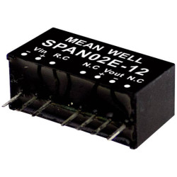 Mean Well SPAN02C-12 dc/dc converter 2W 1 output 167mA -40 to 90&#xB0;C