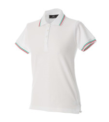 AOSTA LADY WHITE POLO M/CORTA
