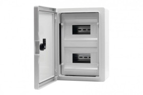 Szafa z tworzywa M 300x400x170 mm IP65 2 rzędy 24 moduły