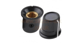 knob black with grey insert (259-6929) - RS Components