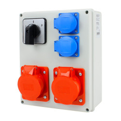 Rozdzielnica siłowa 2x16A/5P + 2x230V 1xŁKL/P IP44 NBOX24.6 3647843 Next