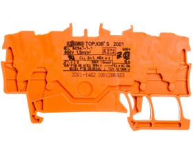 Złączka 4-przewodowa 1,5mm2 pomarańczowa 2001-1402 TOPJOBS