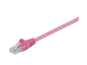 Kabel Patchcord Cat 5e U/UTP RJ45/RJ45 1m purpurowy