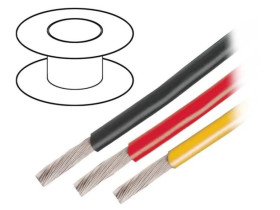 3079 GR005 Przewód na rolce o długości 30,5m linka Cu, 600V PVC zielony 14 AWG