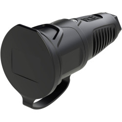 PC Electric 2511-ss Safety mains socket Rubber Black IP54 250V Power Connector