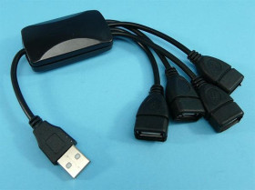 HUB USB 2.0 AKYGA AD-13 4-PORTY BLACK 15