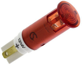 Lampka kontrolna do montażu panelowego 12 → 14V, czerwona 10mm LED Signal Construct