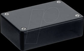 1591XXLBK Universal housing, series 1591, 57 x 87 x 39 mm, black