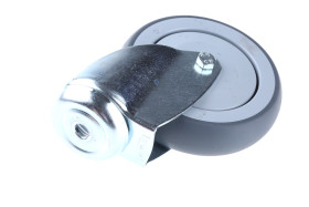 Koło samonastawne średnica kabla 125mm Trzpień gwintowany Tente 100kg wysokość całkowita 162mm