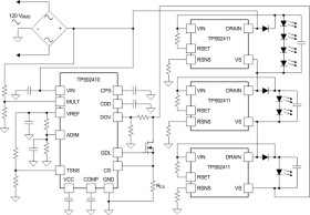 Switch-controlled, direct drive, linear controller for offline LED drivers