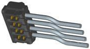 Socket header, 7 pole, pitch 2 mm, gray, 2-179694-7