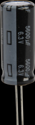 EEUFR0J562L Electrolytic capacitor, radial, 5600 µF, 6.3 V, 105°C, low ESR