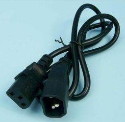 PRZEDŁ. C13-&gt;C14 0,5mb CZARNY