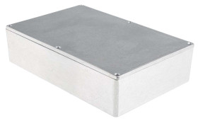 Obudowa Aluminium odlewane szerokość zew. 145,9 mm długość zew. 222,1 mm wys. zew. 55,9 mm RS PRO IP66 Srebrny